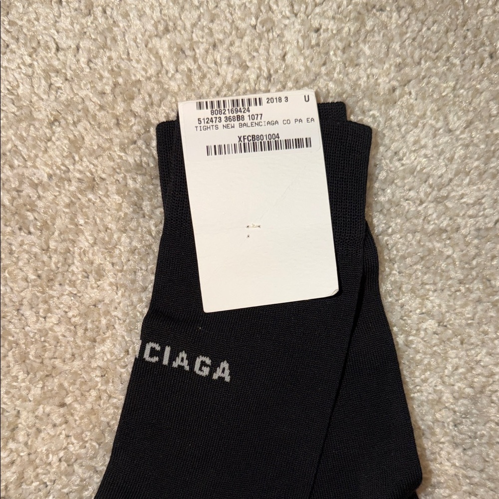 Balenciaga Classic Black Casual Socks - Picture 3 of 3